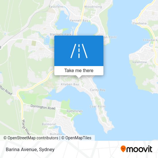 Barina Avenue map