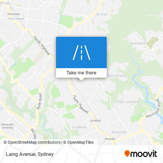 Laing Avenue map