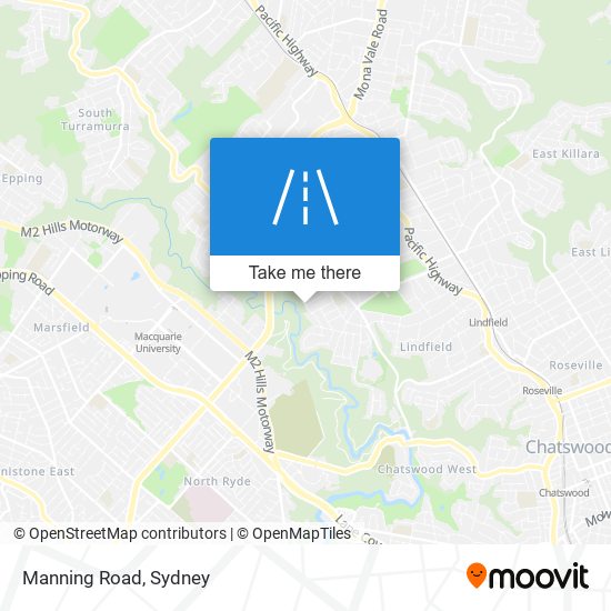 Manning Road map