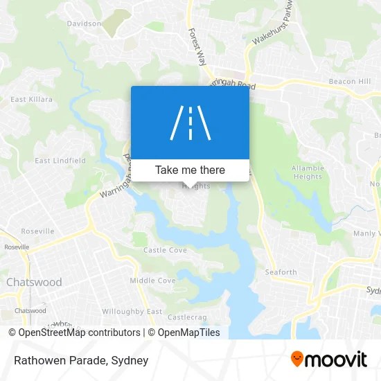 Mapa Rathowen Parade