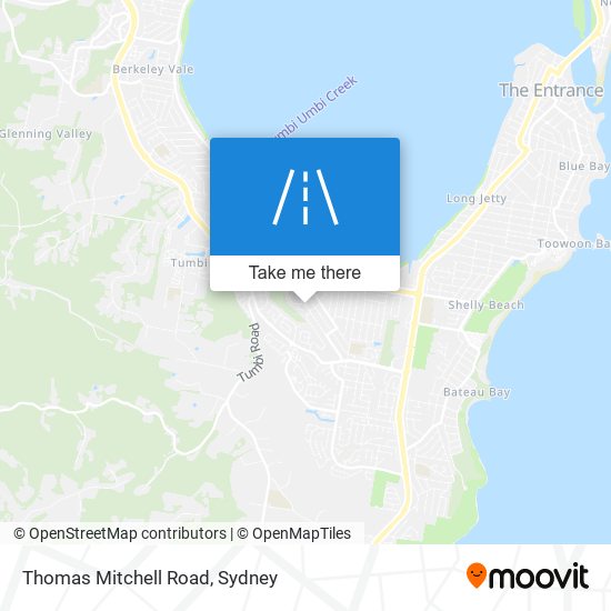 Mapa Thomas Mitchell Road