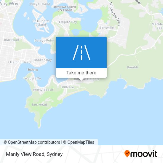 Manly View Road map