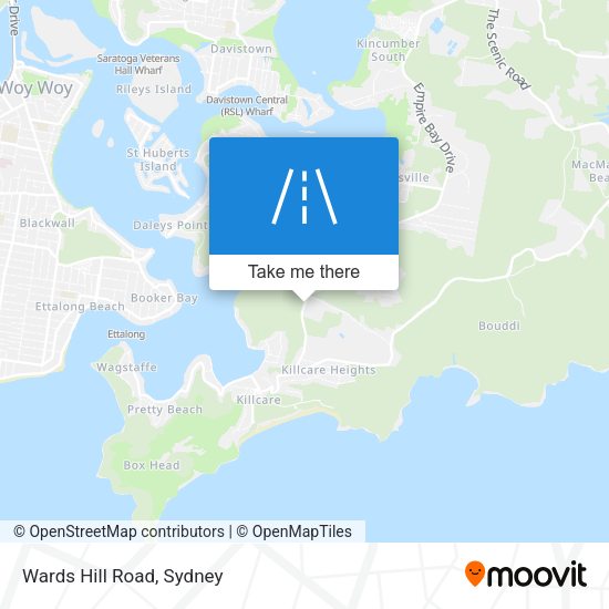 Wards Hill Road map