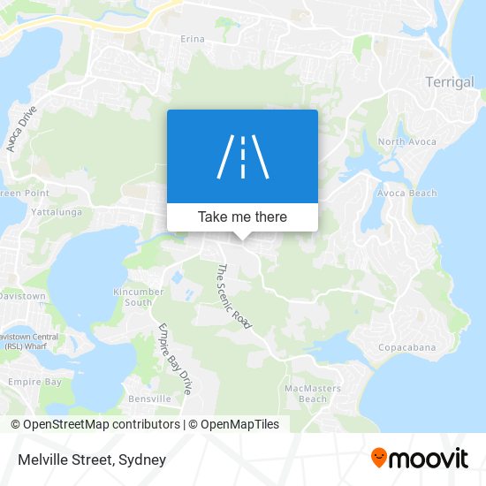 Melville Street map