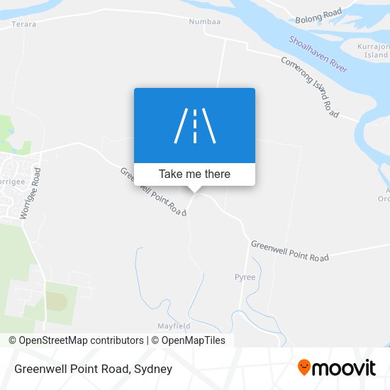 Greenwell Point Road map
