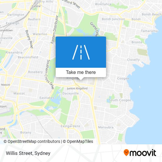 Willis Street map