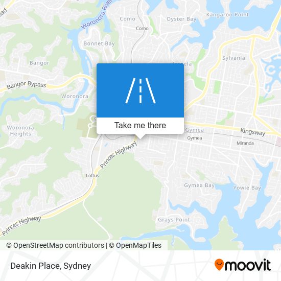 Deakin Place map