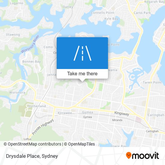 Drysdale Place map