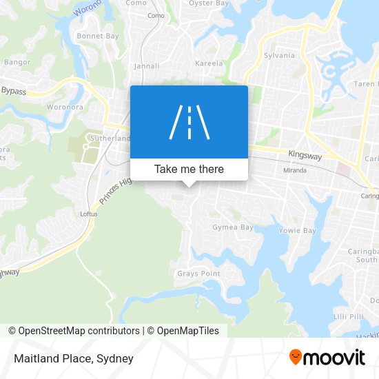 Maitland Place map