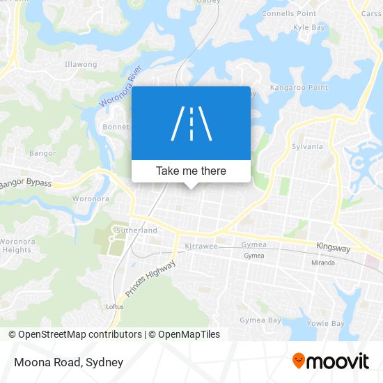 Mapa Moona Road