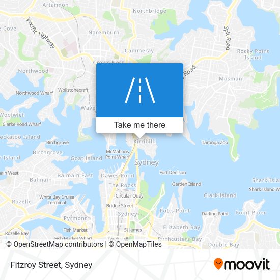 Fitzroy Street map