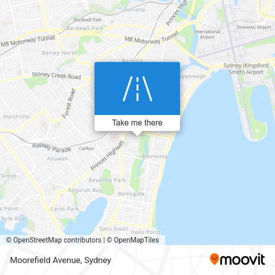 Moorefield Avenue map