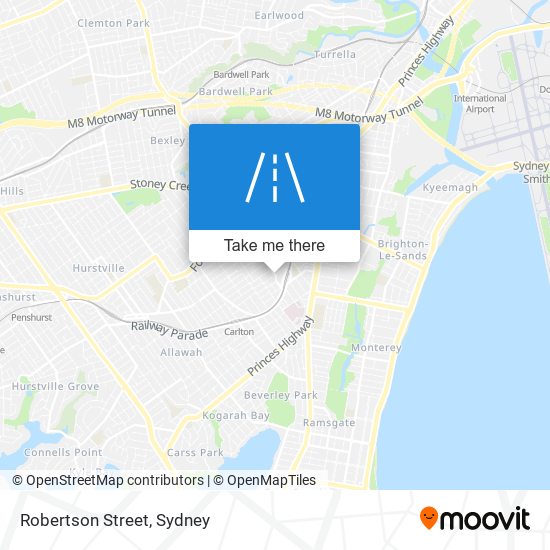 Robertson Street map