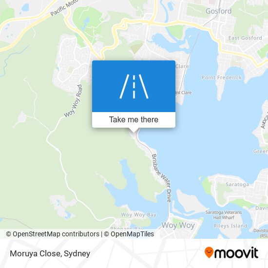 Mapa Moruya Close