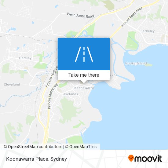 Koonawarra Place map