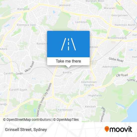 Mapa Grinsell Street