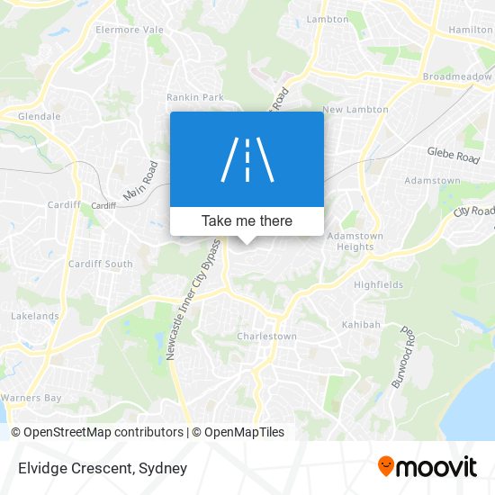 Mapa Elvidge Crescent