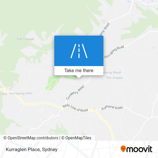 Kurraglen Place map