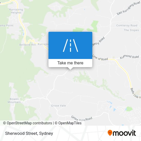 Sherwood Street map