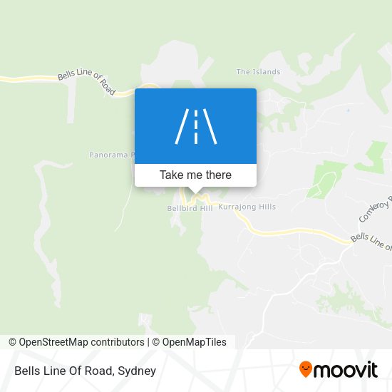 Bells Line Of Road map