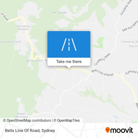 Bells Line Of Road map
