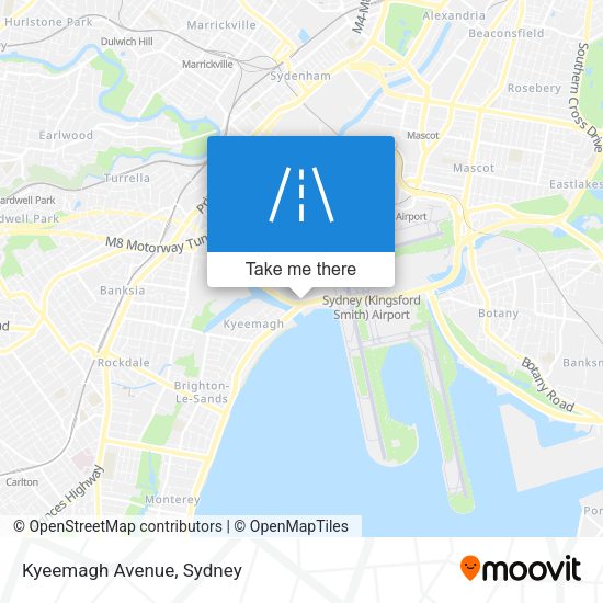 Kyeemagh Avenue map