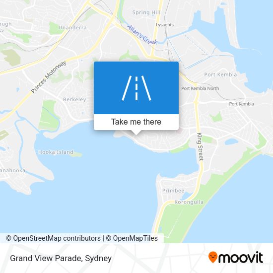 Grand View Parade map