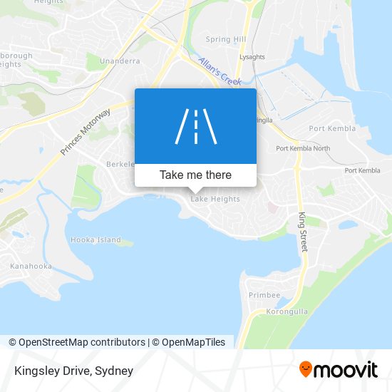 Mapa Kingsley Drive