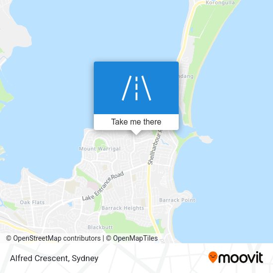 Alfred Crescent map