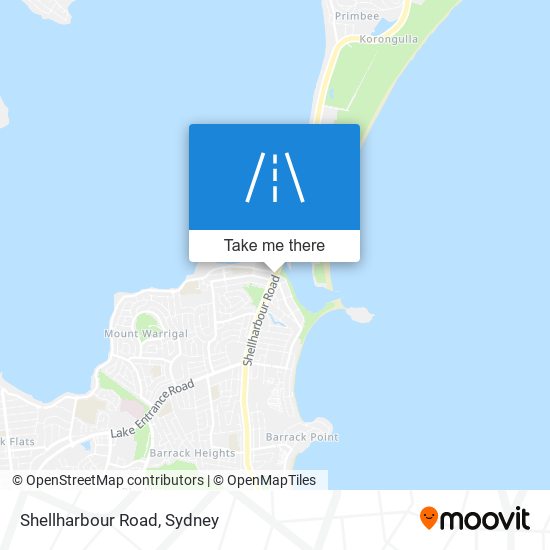 Shellharbour Road map