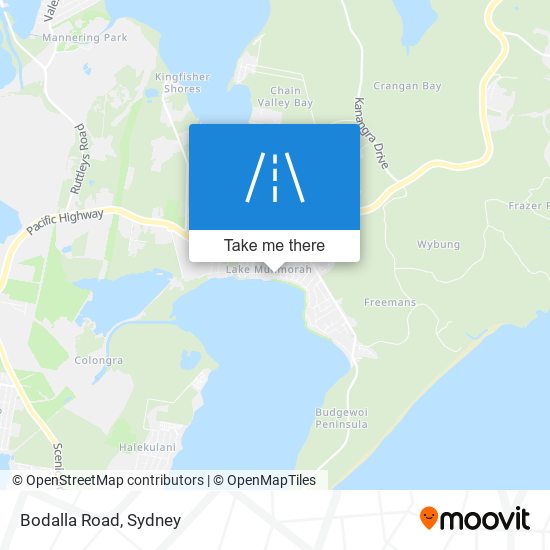 Bodalla Road map