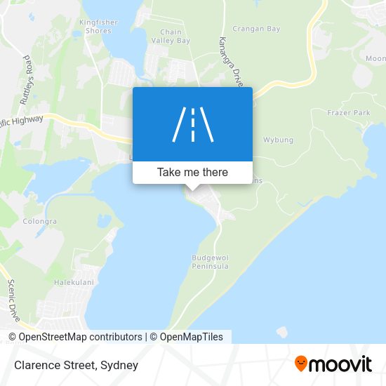 Clarence Street map