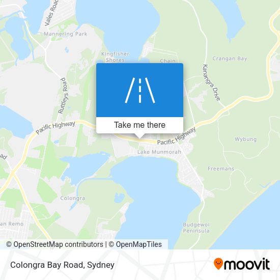 Colongra Bay Road map
