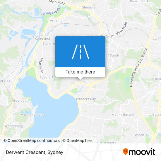 Mapa Derwent Crescent