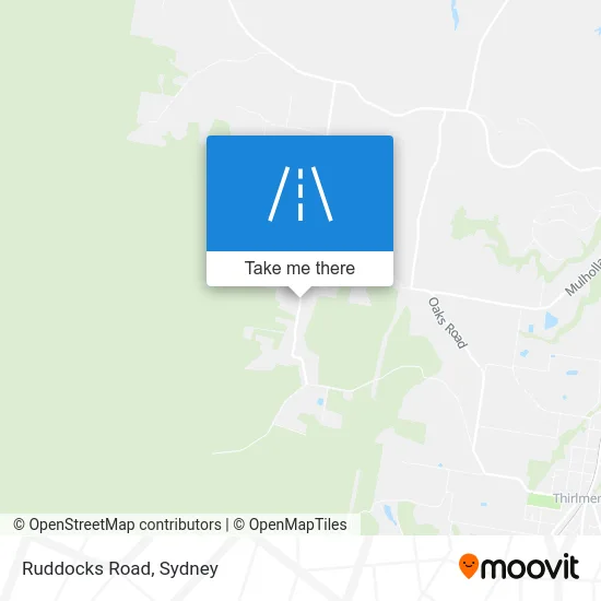 Mapa Ruddocks Road