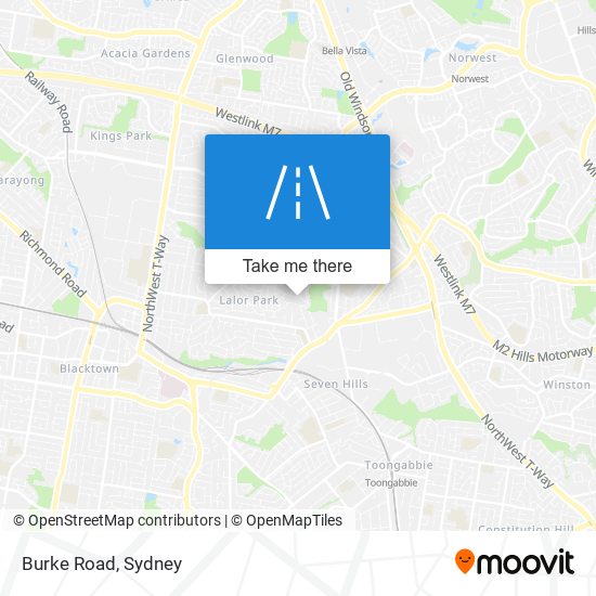 Burke Road map