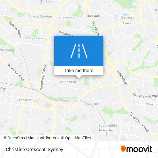 Christine Crescent map