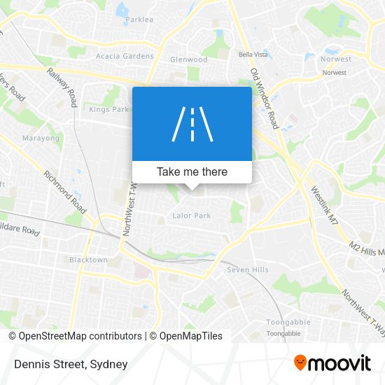 Dennis Street map