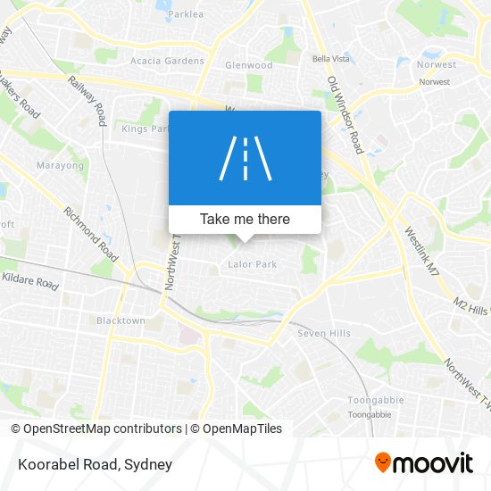 Koorabel Road map