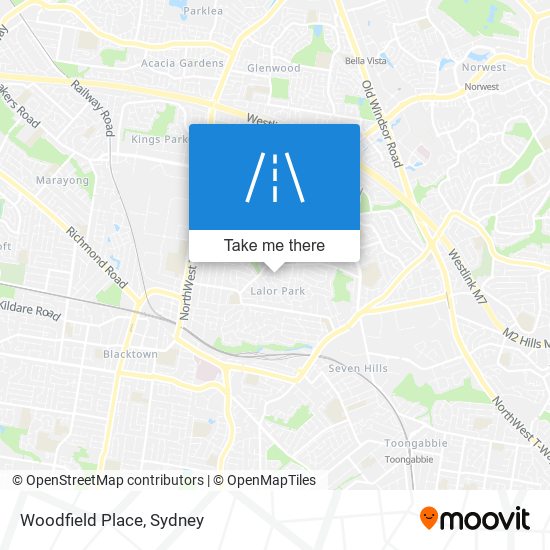 Woodfield Place map