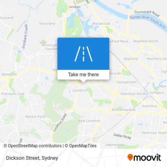 Dickson Street map