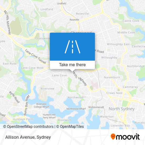 Allison Avenue map