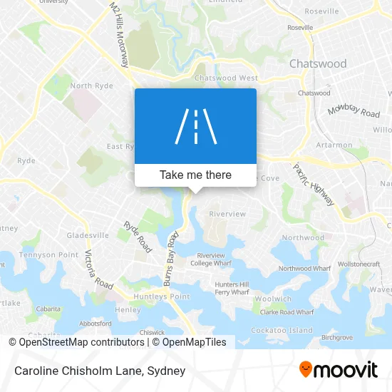 Mapa Caroline Chisholm Lane