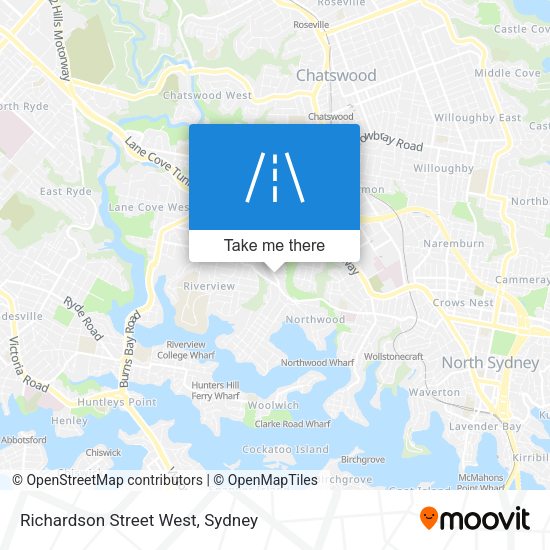 Richardson Street West map