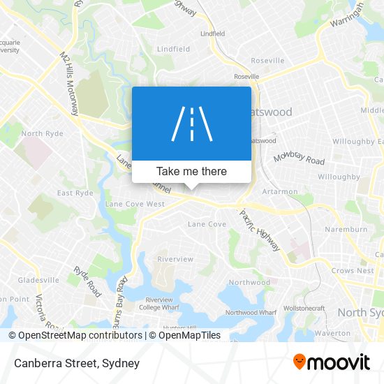 Canberra Street map