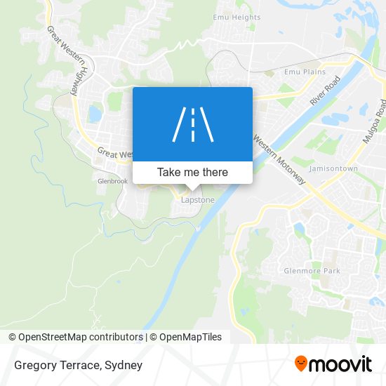 Gregory Terrace map