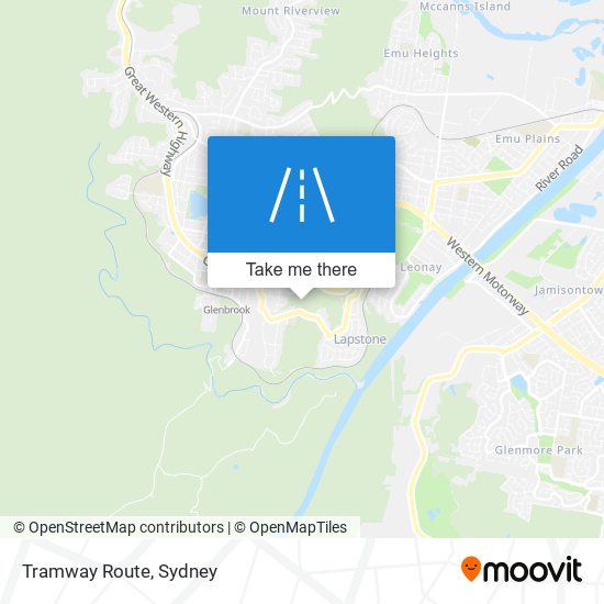 Tramway Route map