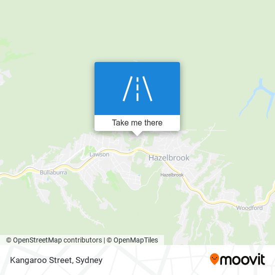 Mapa Kangaroo Street