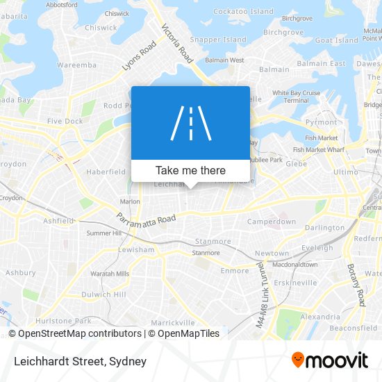 Mapa Leichhardt Street