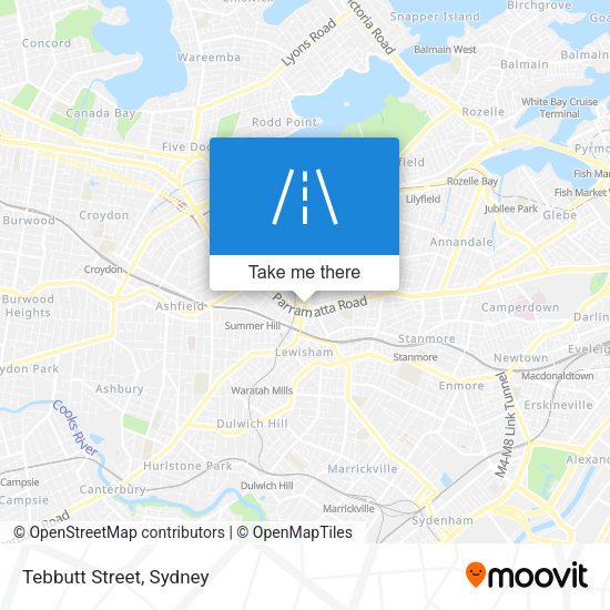 Tebbutt Street map